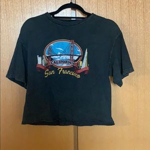 San Francisco cropped t shirt